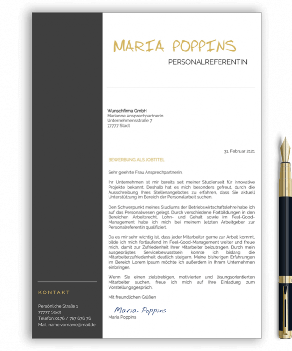 Bewerbungsschreiben Vorlage Bewerbung schreiben Muster