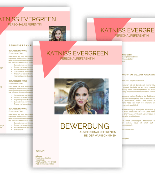 Bewerbungsvorlage, Bewerbung schreiben Vorlage, Kreative Lebenslauf Vorlage mit Lebenslauf, Anschreiben, Deckblatt