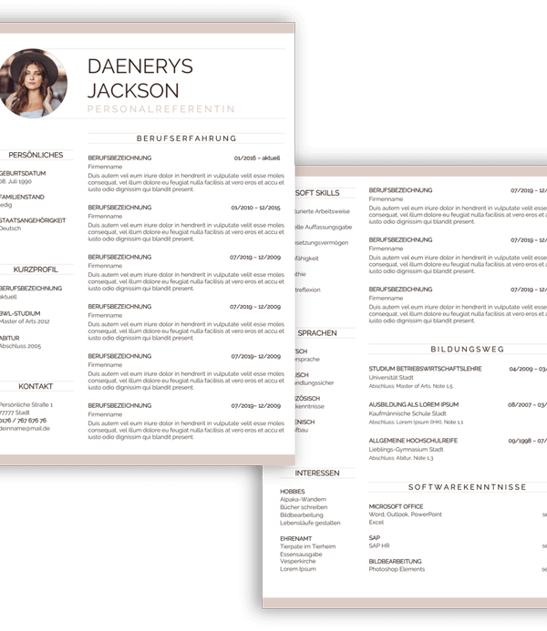 Lebenslaufvorlage modern kaufen
