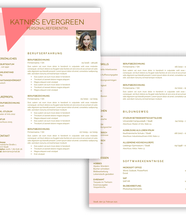 Lebenslaufvorlage modern kaufen
